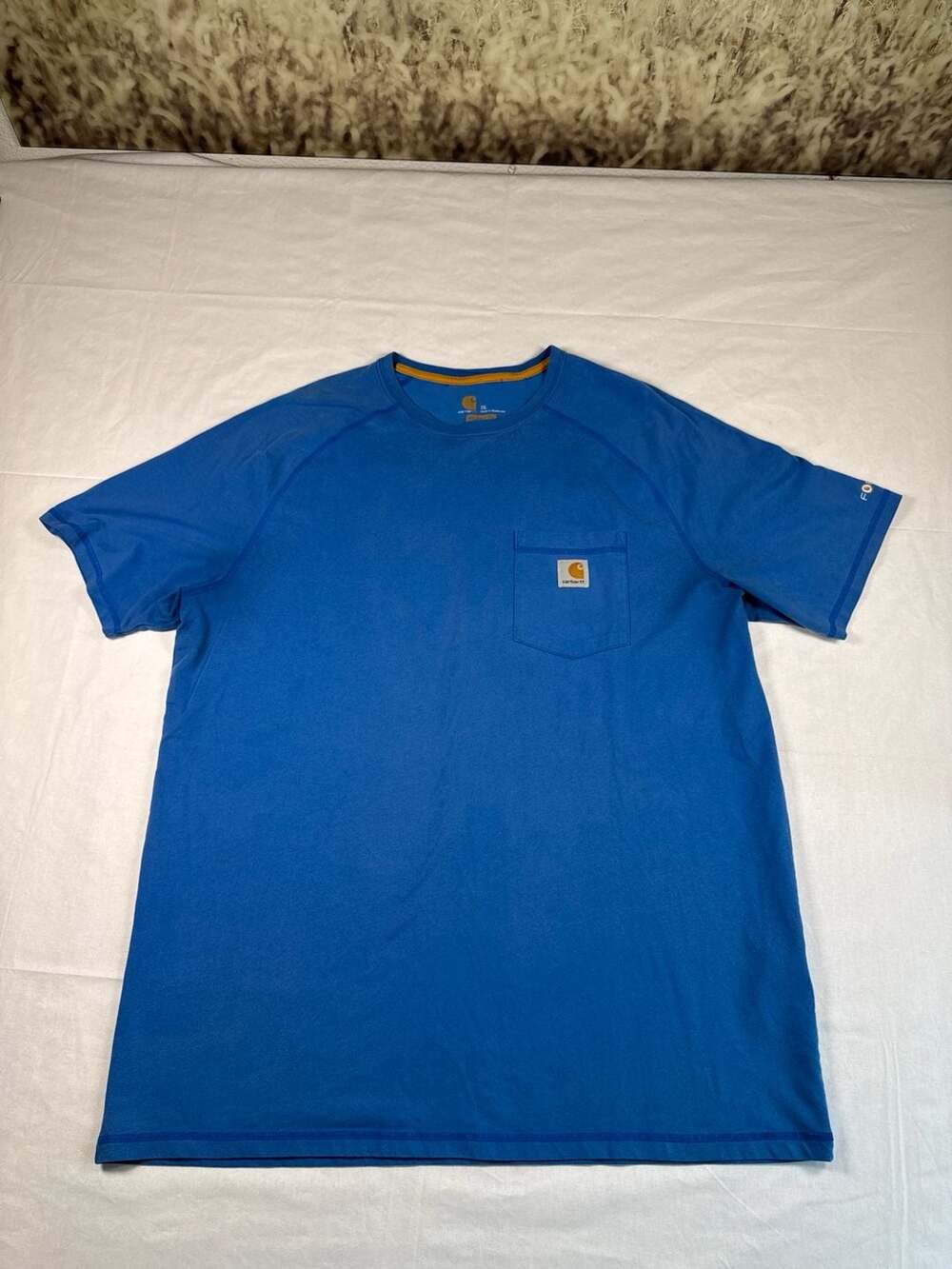 Carhartt Force Relaxed Fit Short Sleeve Pocket T-Shirt Blue Size XL